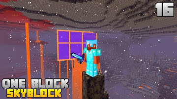 I FOUND A MYSTERIOUS NETHER PORTAL IN NETHER || Minecraft PE One Block SkyBlock Ep 16 || MCPE Hindi