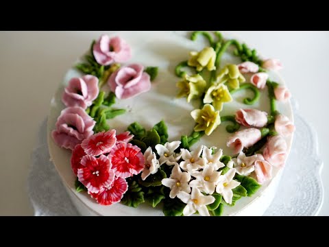 앙금플라워 탄생화 꽃짜기(6월8일~13일) Birth flower (june 8st~13st) flower piping technique