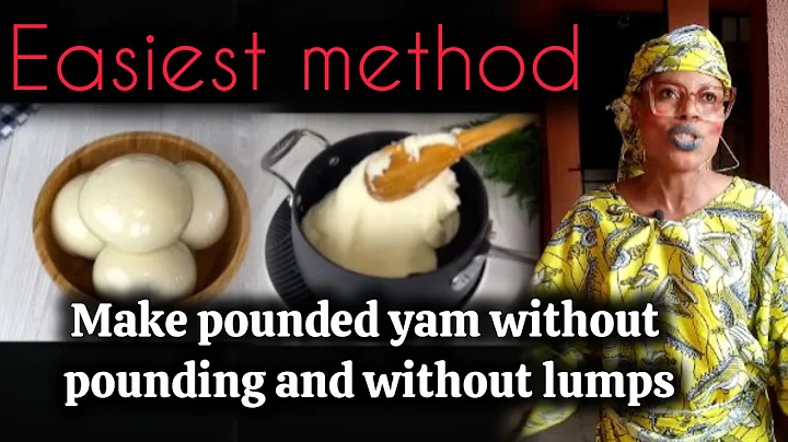 Easiest way to make pounded yam ✨ Pounded yam without pounding