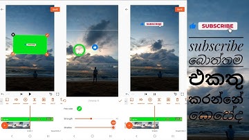 how to add green screen subscribe button on video You Cut App