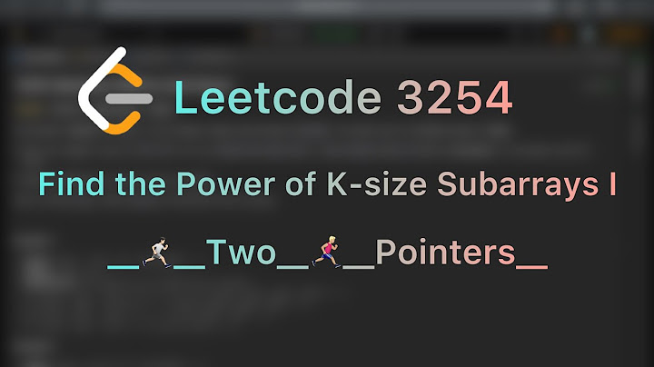 Find the Power of K-size Subarrays I - Leetcode 3254 - Java