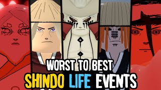 EVERY Shindo Life Event RANKED From WORST To BEST | Shindo Life Tier List