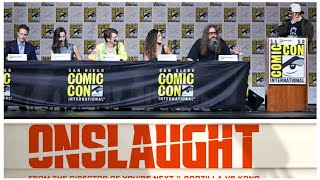SDCC 2026: Onslaught panel with Drew Starkey, Rebecca Hall, Dan Stevens, Adria Arjona, Adam Wingard