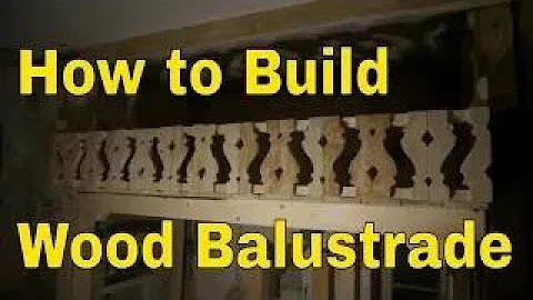 How to BUILD a RAILING How to Build balustrade with flat sawn porch balusters wood rustic balustrade