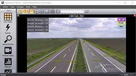 intuVision Traffic - Lane based Vehicle Counts with Classification