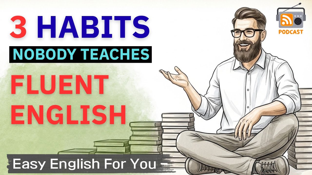 3 Daily Habits Nobody Teaches for English Fluency | English Podcast for Beginners