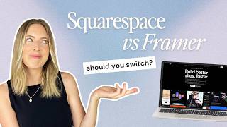 Exploring Framer for the first time 😍 Framer VS Squarespace, which is better?