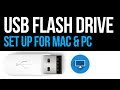 How to SeUp/format USB flash drive for Mac & Pc Windows | FREE