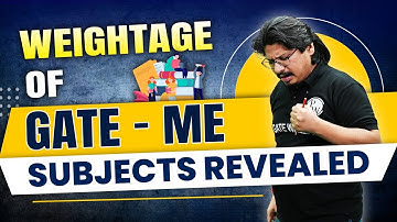 Weightage Of GATE ME Subjects