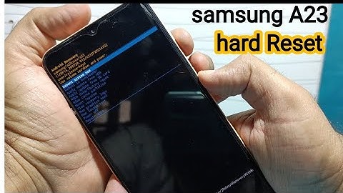 How to hard Reset Samsung A23 without pc 2024