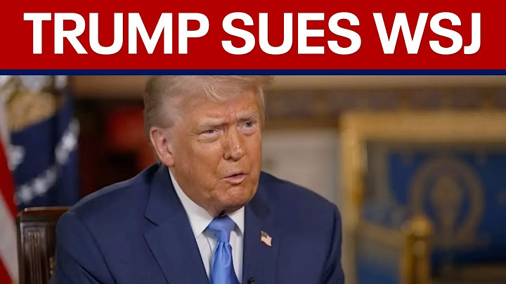 BREAKING: Trump sues over Epstein "birthday letter" story