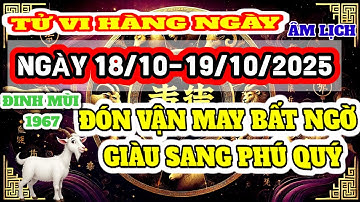 ĐINH MÙI 1967 HAI NGÀY LIÊN TIẾP 18 & 19/10 ÂM : LỘC VỀ ĐẦY TAY , PHÁT TÀI GIÀU TO