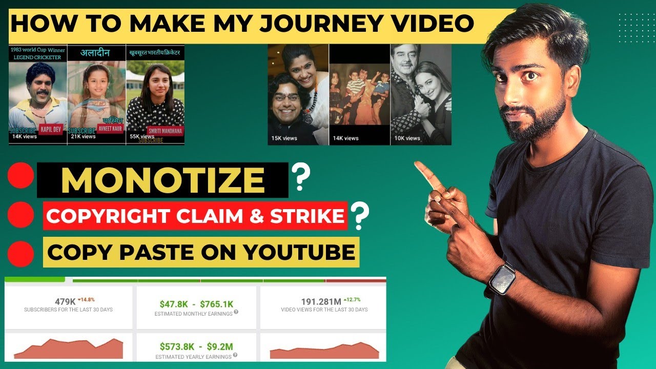 how to make my journey video | copy paste on youtube ...