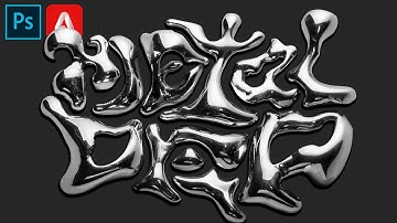 Easy 3D Metal Chrome Type Effect in Firefly & Illustrator