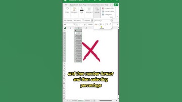 how to convert numbers into percentages in Microsoft Excel correctly. #office365 #exceltricks #excel