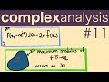 Gauss mean value property and the maximum modulus  complex analysis 11