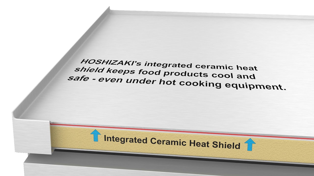 freezers upright frost free Integrated Ceramic Heat Shield Cutaway - Refrigerated Equipment Stand