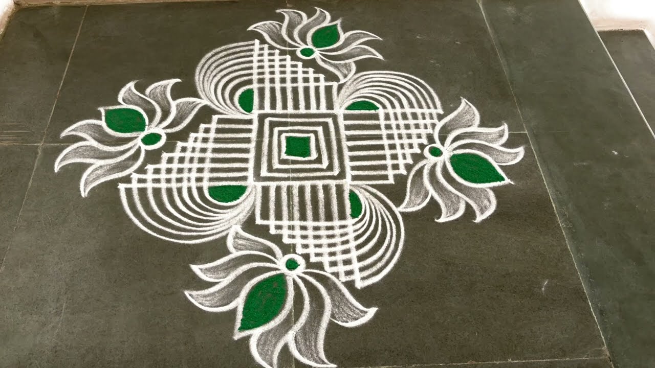 Easy padikolam designs| Simple muggulu designs| easy rangoli designs| Beginners kolam