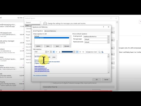 ვიდეო: როგორ დავამატო რამდენიმე ხელმოწერა Outlook-ში?