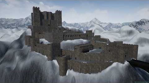 Castle Environment 3d model in Unreal Engine 4