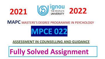 MPCE-022 SOLVED ASSIGNMENT 2021-22 | IGNOU