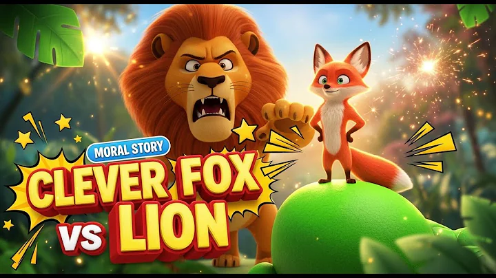 Clever Fox Outsmarts the Cruel Lion  Moral Story for Kids  Wise Animal Adventure Tale