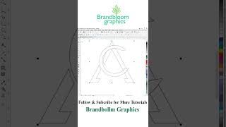 how to make  A+C LOGO Design in Corel DRAW #coreldraw #shorts #logo #graphics #designer #trending