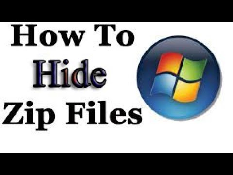 Hidden Clean Zip How to Hide a ZipFile - YouTube