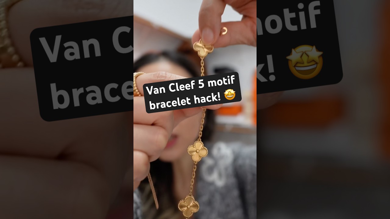 How to wear Van Cleef 5 motif bracelet as a necklace