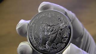 2020 Laos 1 oz Silver 500 KIP Tiger