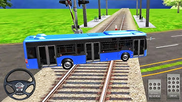 Bus Simulator Game 2021 - Coach Bus in Train - Best Android GamePlay