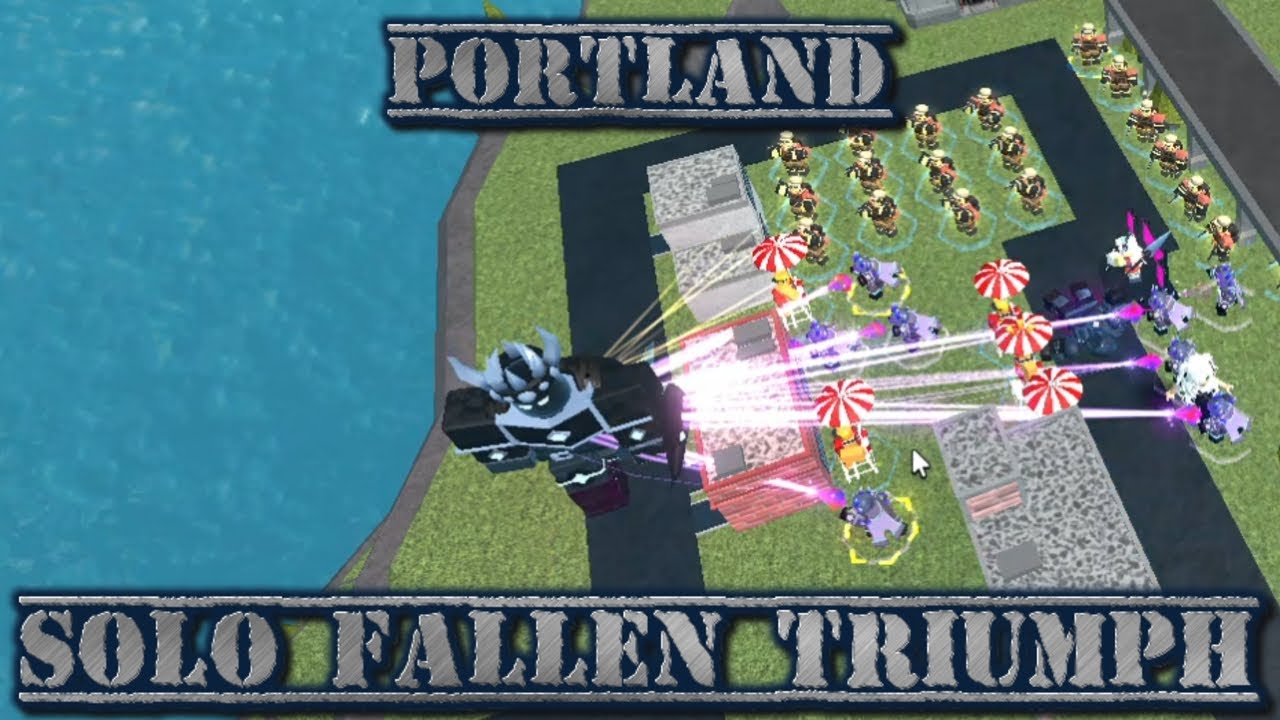 Solo Fallen Triumph on Portland - Tower Defense Simulator - YouTube