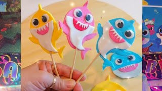 بيبي شارك من عجينة السكر لتزيين الكيك بطريقة بسيطة و سهلة baby shark fondant