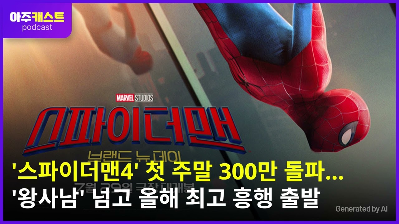 스파이더맨4 첫 주말 300만 돌파…왕사남 넘고 올해 최고 흥행 출발