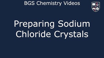 Preparing Sodium Chloride Crystals