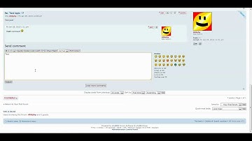 phpBB Comment on Posts MOD demo