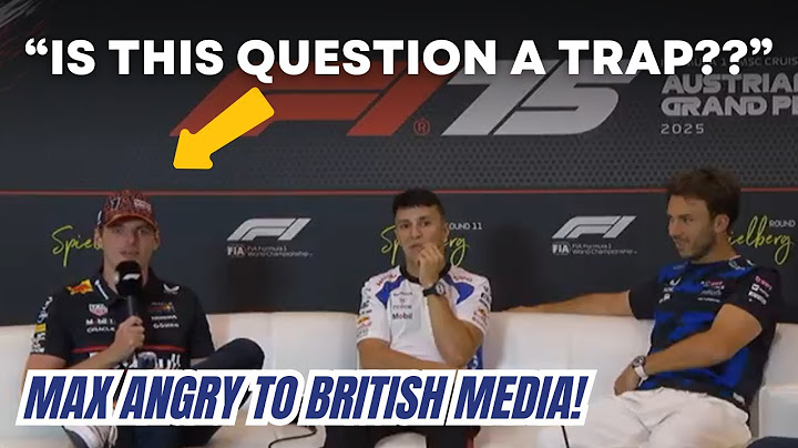 Max Verstappen ANGRY RESPONSE to British Media During Austrian GP Press Conference
