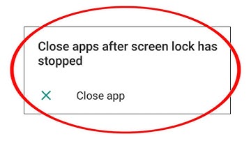 How To Fix Close Apps After Screen Lock Has Stopped Problem In Android & IOS