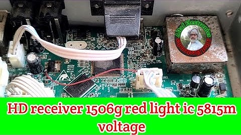 HD receiver 1506g red light ic 5815m voltage  problem solve altaf electronics