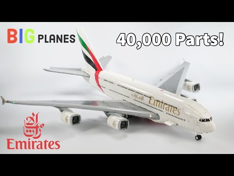 LEGO Emirates Airbus A380 Superjumbo! Full interior, 7 Foot Wingspan, Over 40,000 Parts!