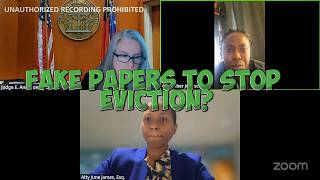 Tenant CAUGHT Using FAKE Federal Court Stamp to Stop Eviction!