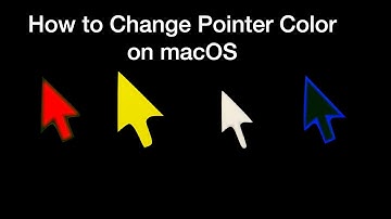 How to Change Pointer Color on macOS - No Additional Software Required !