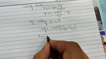 A pendulum suspended from the roof of elevator at rest