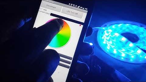 RGB PWM controller using an Arduino and Bluetooth module