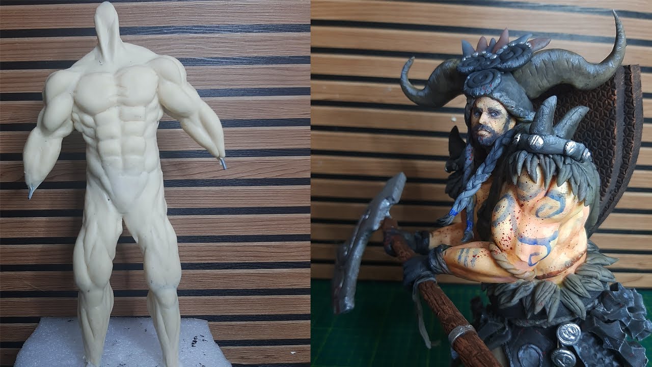 COMO FAZER UM VIKING, ACTION FIGURE EM BISCUIT. 