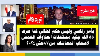 عـاجل ورسمياً “خبر سعيد لأصحاب المعاشات” جدول المستفيدين من العلاوات الخمسة 2023