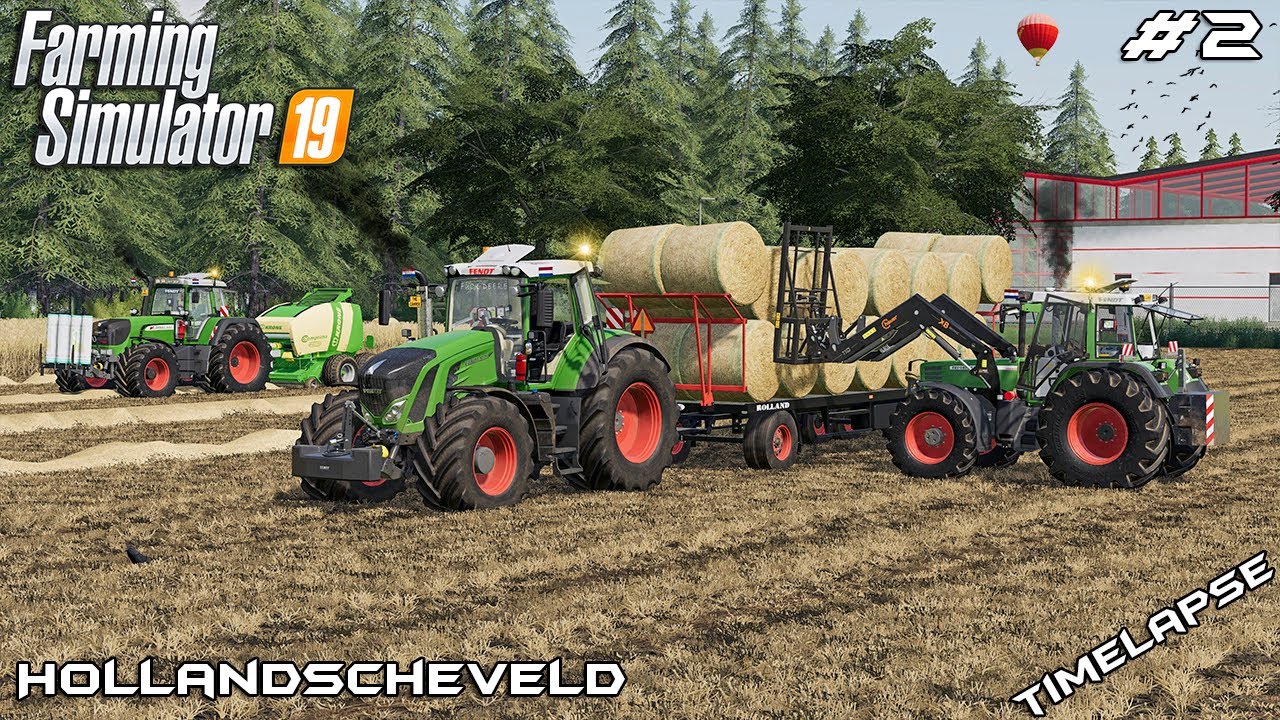 Baling 71 STRAW bales with FENDTs 🇳🇱 | Animals on Hollandscheveld | Farming Simulator 19 | Episode 2