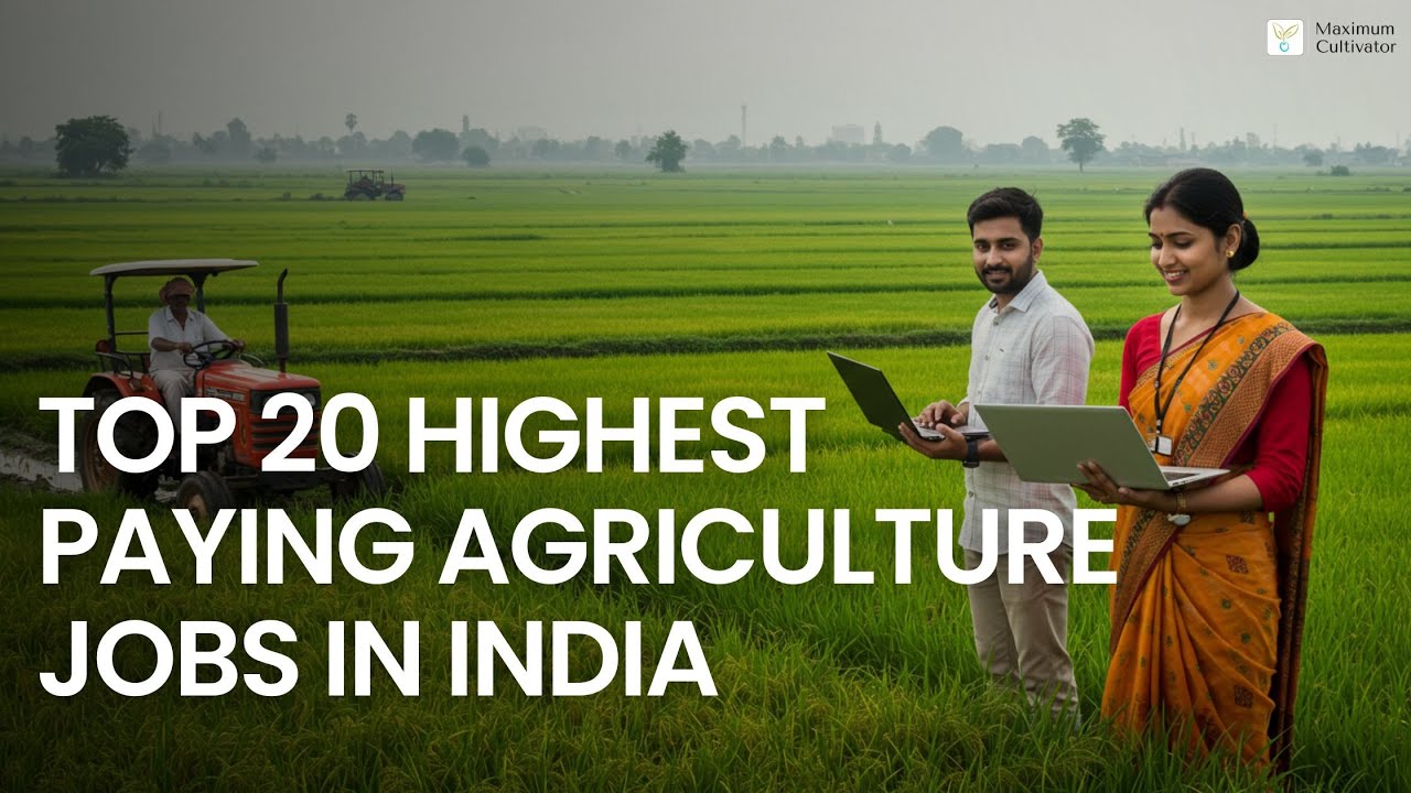 Top 20 Highest Paying Agriculture Jobs In India #agriculture # ...