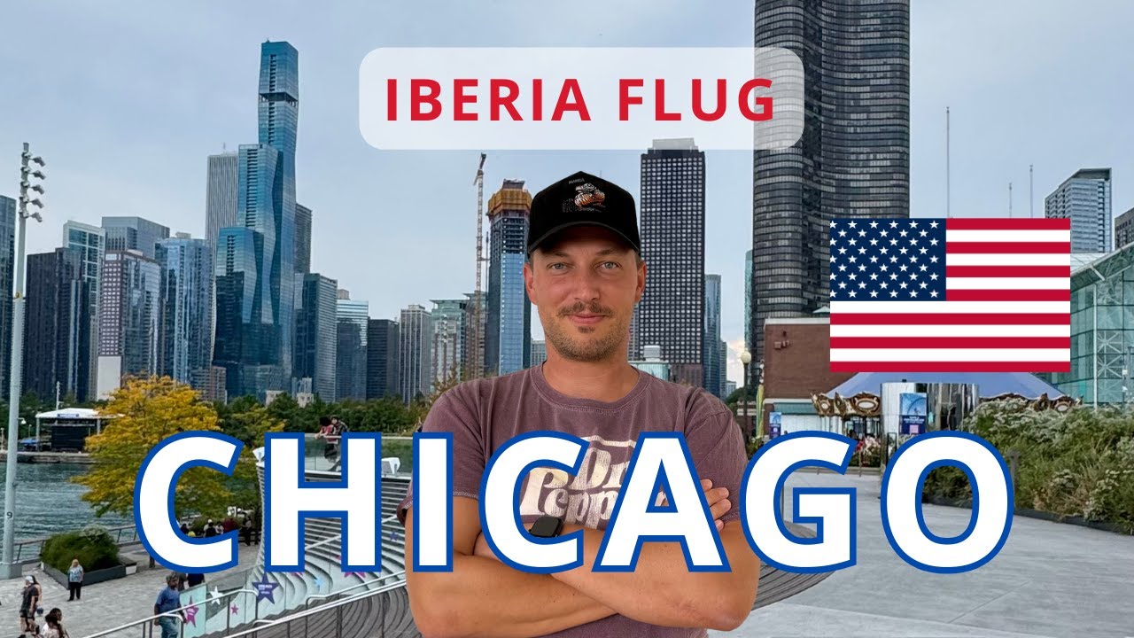 Von Europa nach Chicago. Flugerlebnis und erster Stadtbummel