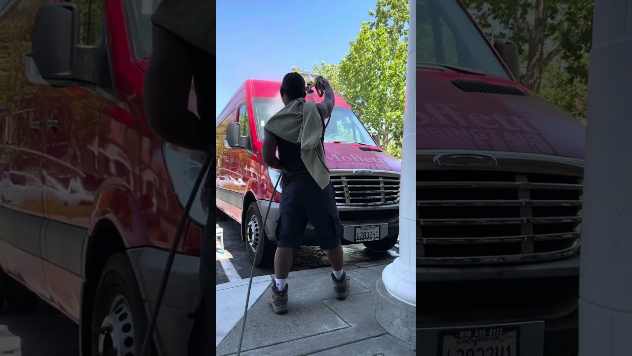 Mercedes sprinter van comes in for a full graphic wrap to promote their business.